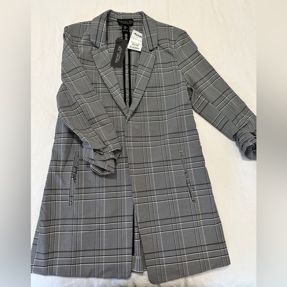 Rachel Zoe Tailored Blazer Checkered - Picture 1 of 1